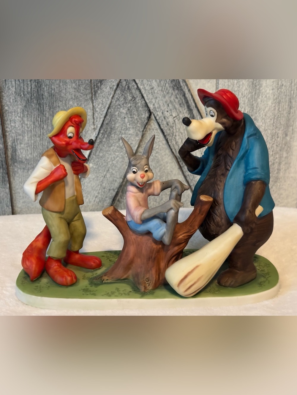 Vintage Walt Disney Br'er Rabbit, Fox & Bear Figurine Song of the South Rare